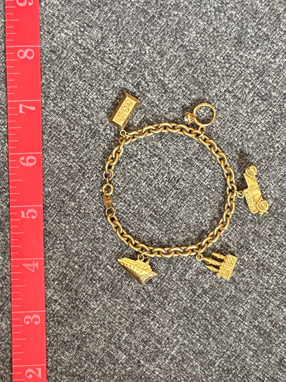 Vintage 1991 Avon Gold-Tone Have It All Charm Bracelet